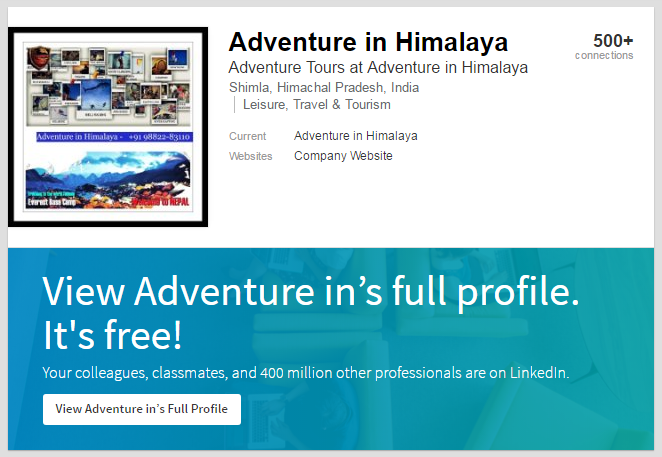 adventure in himalaya linkedin