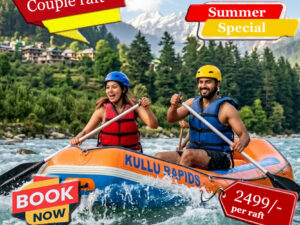 couple rafting